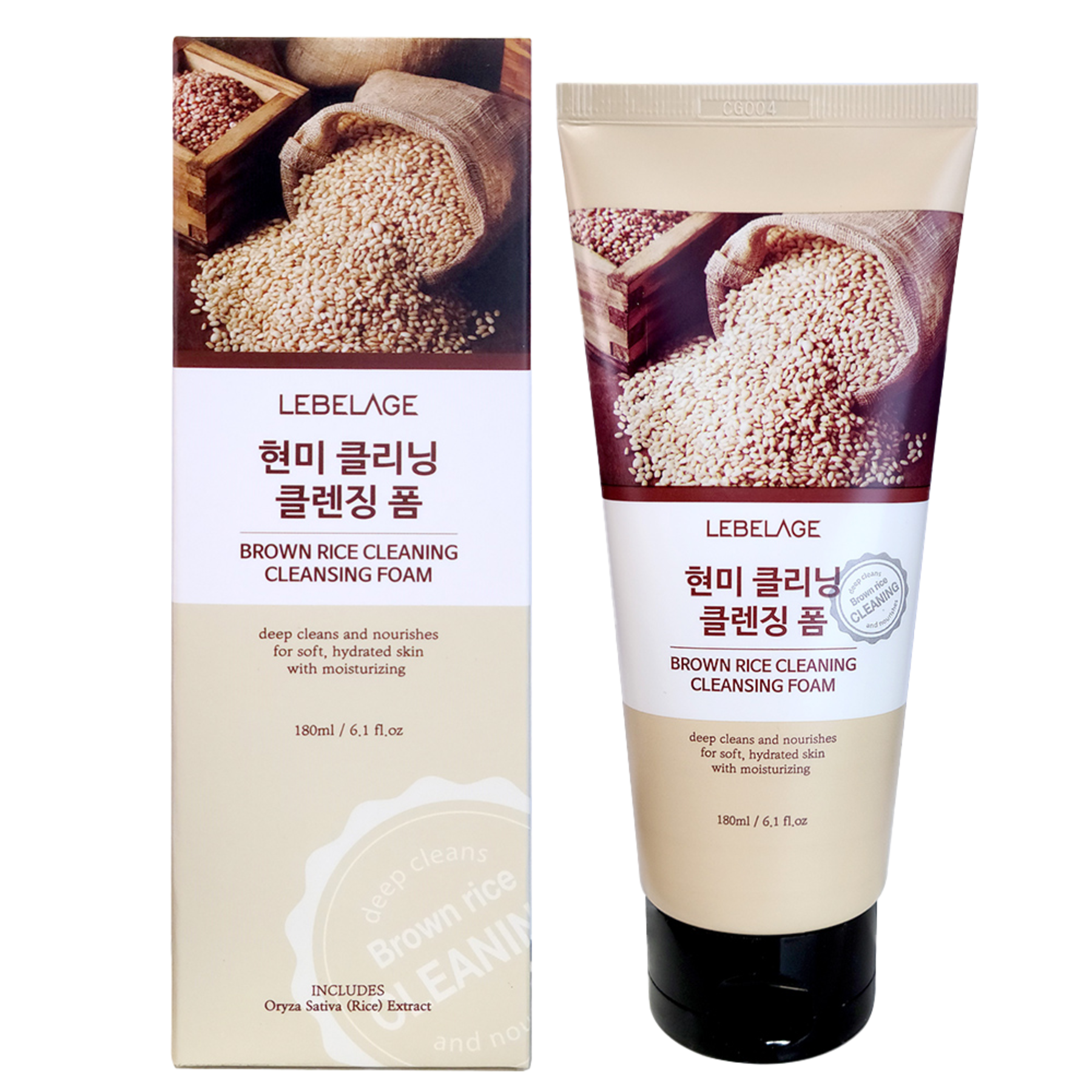 Brown Rice Cleaning Cleansing Foam 180ml