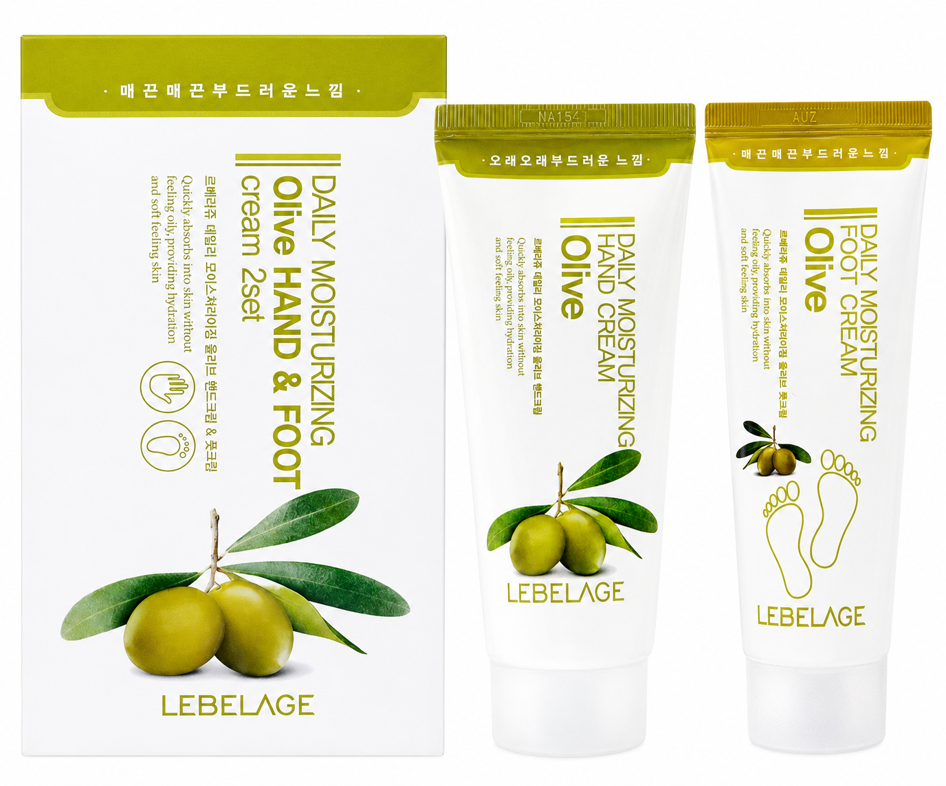 Daily Moisturizing Olive Hand Cream & Foot Cream 2 Types