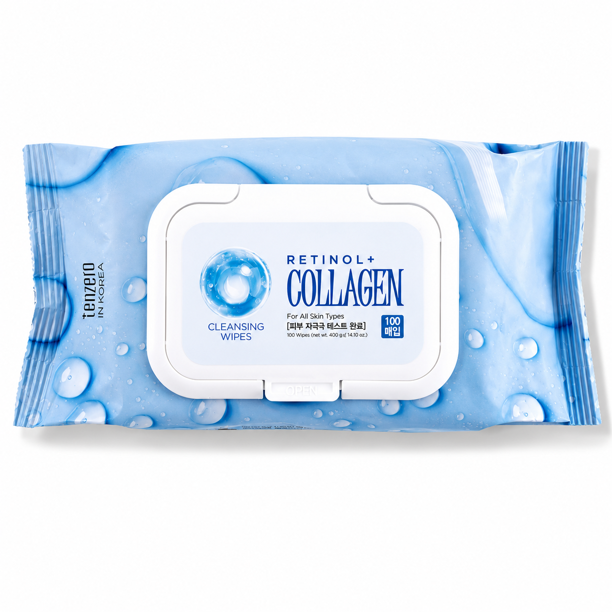 Retinol Collagen Cleansing Wipes (100 Wipes)